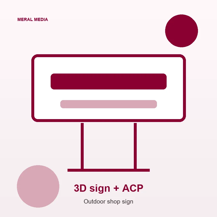 3D SIGN + ACP CLADDING